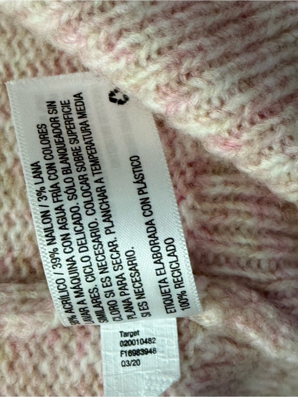 stars above Pastel Pink Cream Fuzzy Knit Cardigan - Picture 5 of 5